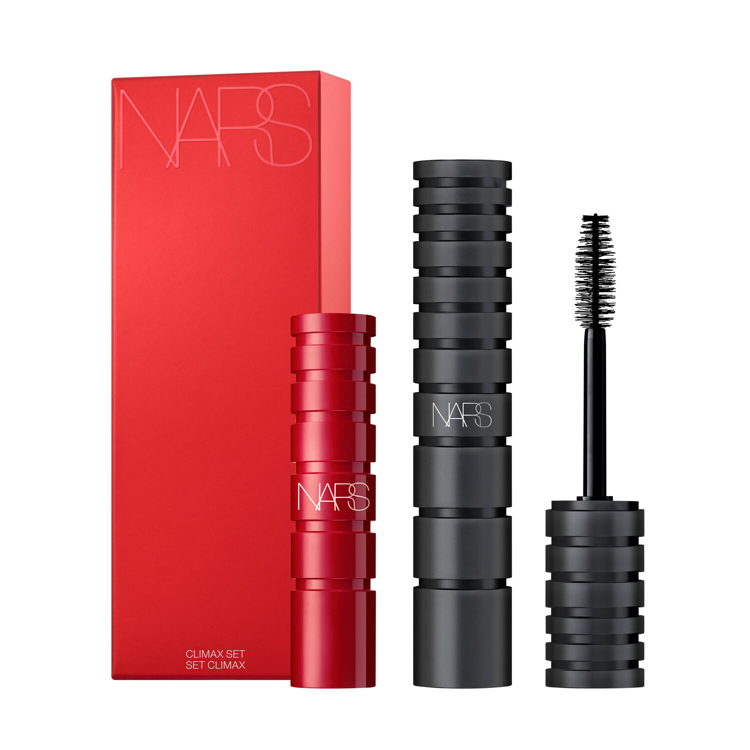 Climax Mascara Set Nars Cosmetics The original climax mascara is designed with a creamy formula that lifts and builds without clumping or smudging. climax mascara set nars cosmetics
