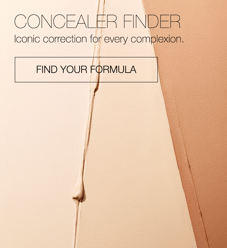 Concealer Finder. Iconic correction for every complexion. Find your formula.